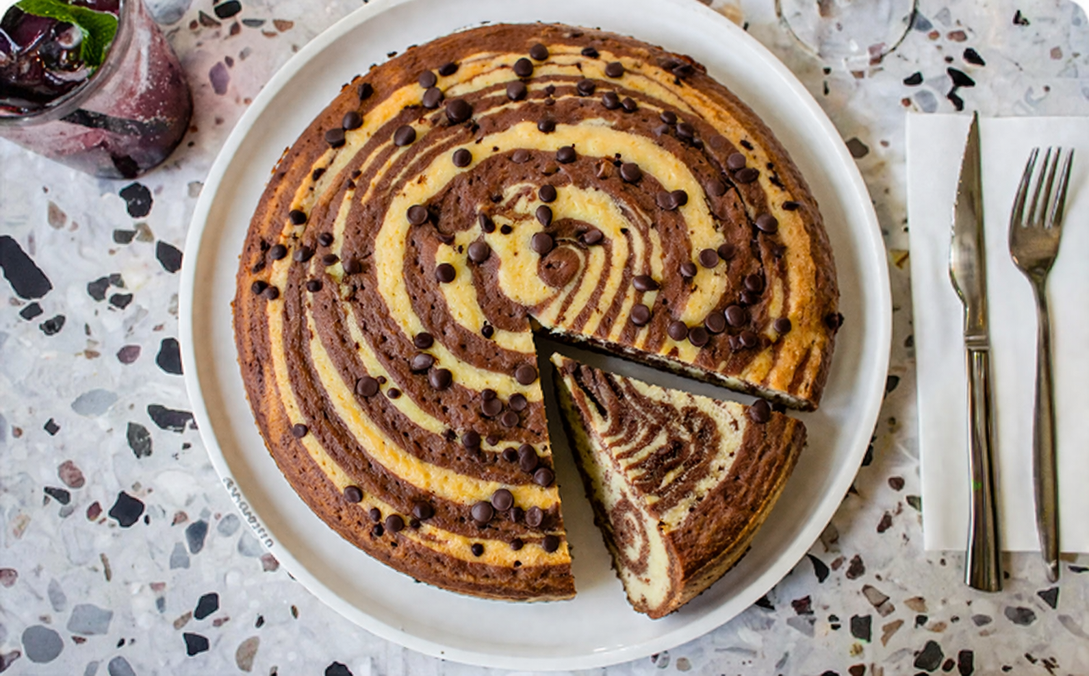 D.Çikolatalı Zebra Kek